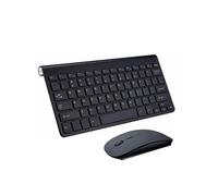 Ensemble Mini-clavier et souris sans fil portable 2.4G, pour ordinateur portable, Mac, ordinateur de bureau, Smart TV, PS4