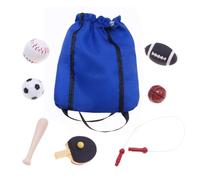 Ensemble Miniature Sport - Accessoires Décoration Maison | Bois, Polyester, Résine avec Design Détaillé, Installation Facile, Bords Sécurisés, Idéal pour Jeu Imaginatif, Tout-Petits Garçons,