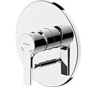 Ensemble mitigeur bain et douche Bravat Chicago pré-assemblé 3555052, encastré, mitigeur monocommande, chromé