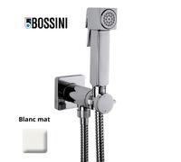 Ensemble mitigeur progressif avec flexible et douchette CUBE-BRASS blanc mat - BOSSINI E38003045