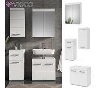 Ensemble mobilier 4 de salle de bains Meuble de salle de bains Luna blanc Vicco