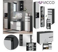 Meubles bain J-Shape, 4 pièces, Anthracite, Vicco 40132