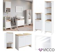 Ensemble mobilier de salle de bains Elvio blanc sonoma Vicco