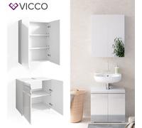 Ensemble mobilier de salle de bains VICCO FREDDY, armoire de toilette, meuble so