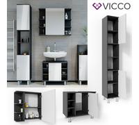 Ensemble mobilier de salle de bains VICCO FYNN - Armoire de toilette, meuble sou