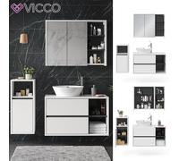 Ensemble mobilier de salle de bains Viola blanc anthracite Vicco