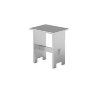 Ensemble Moderne De Banc Et De Tabourets De Café en Acier Inoxydable, Sièges De Zone D'attente Industrielle Minimaliste for Les Magasins De Thé Au Lait, Canapé Long(E)