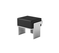 Ensemble Moderne De Banc Et De Tabourets De Café en Acier Inoxydable, Sièges De Zone D'attente Industrielle Minimaliste for Les Magasins De Thé Au Lait, Canapé Long(D)