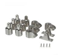 Ensemble Montage Auvent Marine 12 Éléments pour robuste Ensemble | Acier 316 pour marin, résistance maximale, idéal eau salée, durabilité longue durée, yacht(22mm)