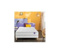 Ensemble Morning Routine - 580 Ressorts ensachés + Sommier Confort Ferme 90x200