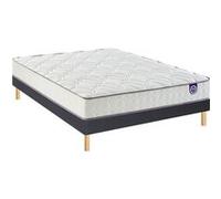 Ensemble Merinos Morning Routine - 580 Ressorts ensachés + Sommier Confort Ferme 160x200 - Double Sommier