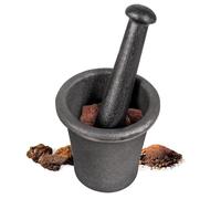 Ensemble mortier et pilon CTcar 3,6 kg | En acier forgé | Pour l'orpaillage, le concassage de minéraux et le moulin à épices