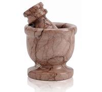 Ensemble mortier et pilon en marbre Radicaln Marinara 2,5 pouces Moulin à épices et broyeur à ail fait à la main pour la cuisine Ensemble mortier et pilon Petit broyeur à herbes