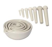 Ensemble mortier et pilon en porcelaine (1 pièce) for broyer et moudre herbes et autres substances molles. Outil idéal for le laboratoire ou la pharmacie (taille : 160 mm).(160mm)