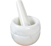 Ensemble mortier et pilon, Ensemble mortier et pilon en pierre for épices, herbes et ail(White)