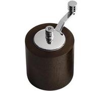 Ensemble salière & poivrier à manivelle (H)84 x ( diamètre )63 mm, en bois foncé Multicolore