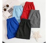 Ensemble multi-pièces pour jeunes garçons, palette de couleurs dopamine, short en maille ample de couleur unie style sport décontracté, ensemble multi-pièces 5 couleurs 1 de chaque, ensemble 5 pièces,