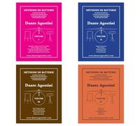 Ensemble multi-volumes : Méthode de batterie Volume 1, Volume 2, Volume 3 et Volume 4 - de Dante Agostini - Éditeur : Carisch - 2 crayons + Cahier de musique Soundman