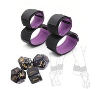 Ensemble multifonctionnel de 3 pièces pour attacher les mains et les pieds, en nylon violet