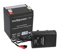 Ensemble Multipower Blei-Akku MP5-12C Pb 12V 5Ah + Chargeur