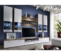 Ensemble mural 3x support TV/étagère murale/4x armoire murale 8pcs. luxe JVmoebel