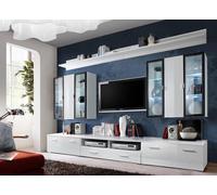 Ensemble mural design aménagement 3x support TV/2x étagère/2x armoire murale 7pcs. JVmoebel