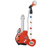 Ensemble musical Cars Microphone Guitare pour Enfant Rouge