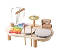 Ensemble Musical pour - Kit De Tambour Sensoriel en Bois, Jouet d'apprentissage Portable | Xylophone Wind Chime Percussion Set 7 Instruments, Éducation Précoce pour Garçons Filles 2 Ans Et Plu