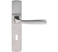 Poignées sur plaques clé L - chrome velours - Muze VACHETTE