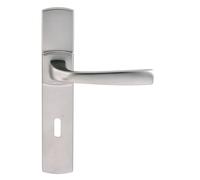 Ensemble Muze grand modèle type CLE L - VACHETTE - Finition chromé velours - 40 mm - Réversible - Avec clé