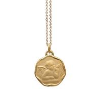 Ensemble naissance baptême communion coffret chaine 50cm et médaille RONDE plaqué or avec gravure incluse enfant bébé