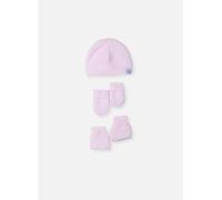 Ensemble Naissance Bonnet, Moufles Et Chaussons Rose PREMA(45CM)