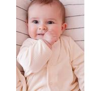 VERTBAUDET Ensemble naissance gilet et pantalon velours vanille 1M(54CM)