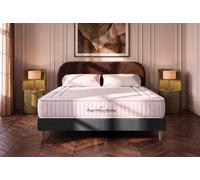 Ensemble Nottingham 180 x 190 cm + sommier kit - 20cm - Mmoire de forme - Ferme - Sommier kit Noir