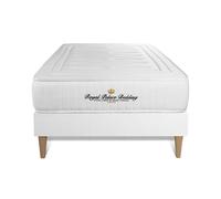 Ensemble Matelas a memoire de forme Nottingham 90x200 sommier KIT blanc