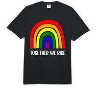 Ensemble, Nous Nous élevons : Rainbow Pride, égalité, Justice Sociale Comfort Colors Adult Heavyweight T-Shirt