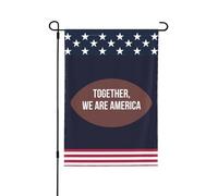 Ensemble, nous sommes l'Amérique - Drapeau de jardin double face, décorations extérieures