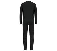 Odlo - Ensemble t-shirt et collant thermiques - Set Long Merino 200 Kids Black en Laine - Taille Enfant 116 cm - Noir Noir 116 cm