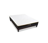 - Ensemble OLYMPE 90x200 cm - Matelas Mémoire de forme + Sommier Bois