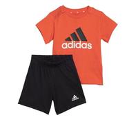 Ensembles enfant garcons adidas Essentials Organic Cotton Tee and Shorts Set Rouge 0 / 3 mois