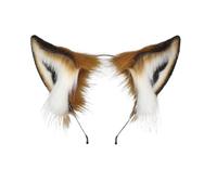 Ensemble oreilles et queue de renard - Accessoires de queue de chacal fait à la main pour cosplay d'anime, cosplay et événements costumés (A)
