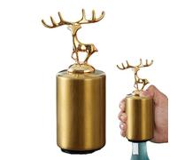 Ensemble ouvre-bouteille électrique - Tire-bouchon rechargeable en acier inoxydable, dispositif d'ouverture rapide des bouteilles, accessoire de barre décoratif en forme d'élan, manipulation facile |