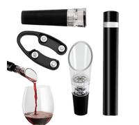 Ensemble Ouvre-bouteille Pneumatique, Ouvre-bouteille 4 Pièces Avec Pompe À Air Et Extracteur De Couvercle | Outil Professionnel D'ouvre-vin Pour La Maison, La Cuisine, Les Barmans, Les Fêtes Et Noël