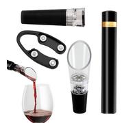 Ensemble Ouvre-bouteille Pneumatique, Ouvre-bouteille 4 Pièces Avec Pompe À Air Et Extracteur De Couvercle | Outil Professionnel D'ouvre-vin Pour La Maison, La Cuisine, Les Barmans, Les Fêtes Et Noël