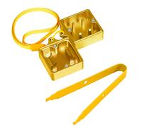 Ensemble ouvre-interrupteur et extracteur d'interrupteur 2 en 1 pour Cherry MX Outemu Kailh Box Gateron Panda Akko, compatible avec 99 % de clavier mécanique à chaud (gris + orange)