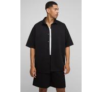 Ensemble oversize avec chemise et short homme - noir - L, noir