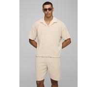 Ensemble oversize en velours à manches courtes homme - pierre - XL, pierre