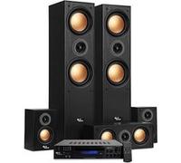 Ensemble pack - Evidence Acoustics EA950-PG - 5 enceintes 850W - finition cuivre, Ampli 5.2, USB BT FM - 4 x75W, 3 x20W G