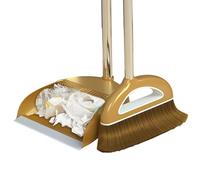 Ensemble palette et balai | Bateau avec une pelle longue et changée | Kit pour nettoyage de maisons, cuisine, bureau, entrée - Accessoire d'économie d'espace pour usage domestique quotidien