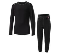 Loeffler Transtex Warm Long Sleeve Base Layer Set Noir 116 cm Enfants